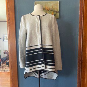 Anthropologie high low swing coat
